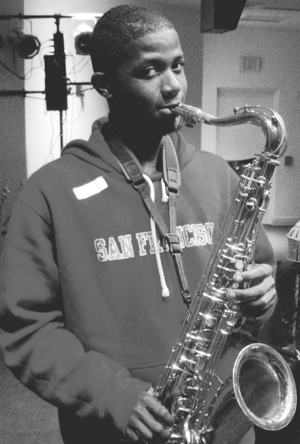 Jean on saxophones